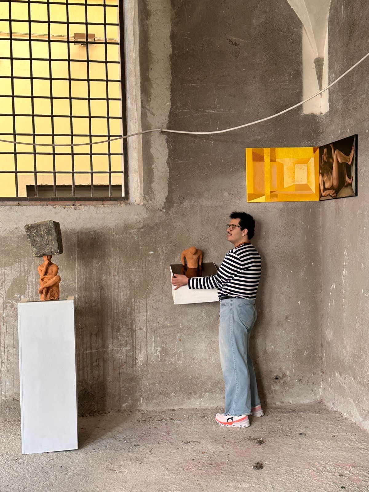 Montaje de la obra en Florencia