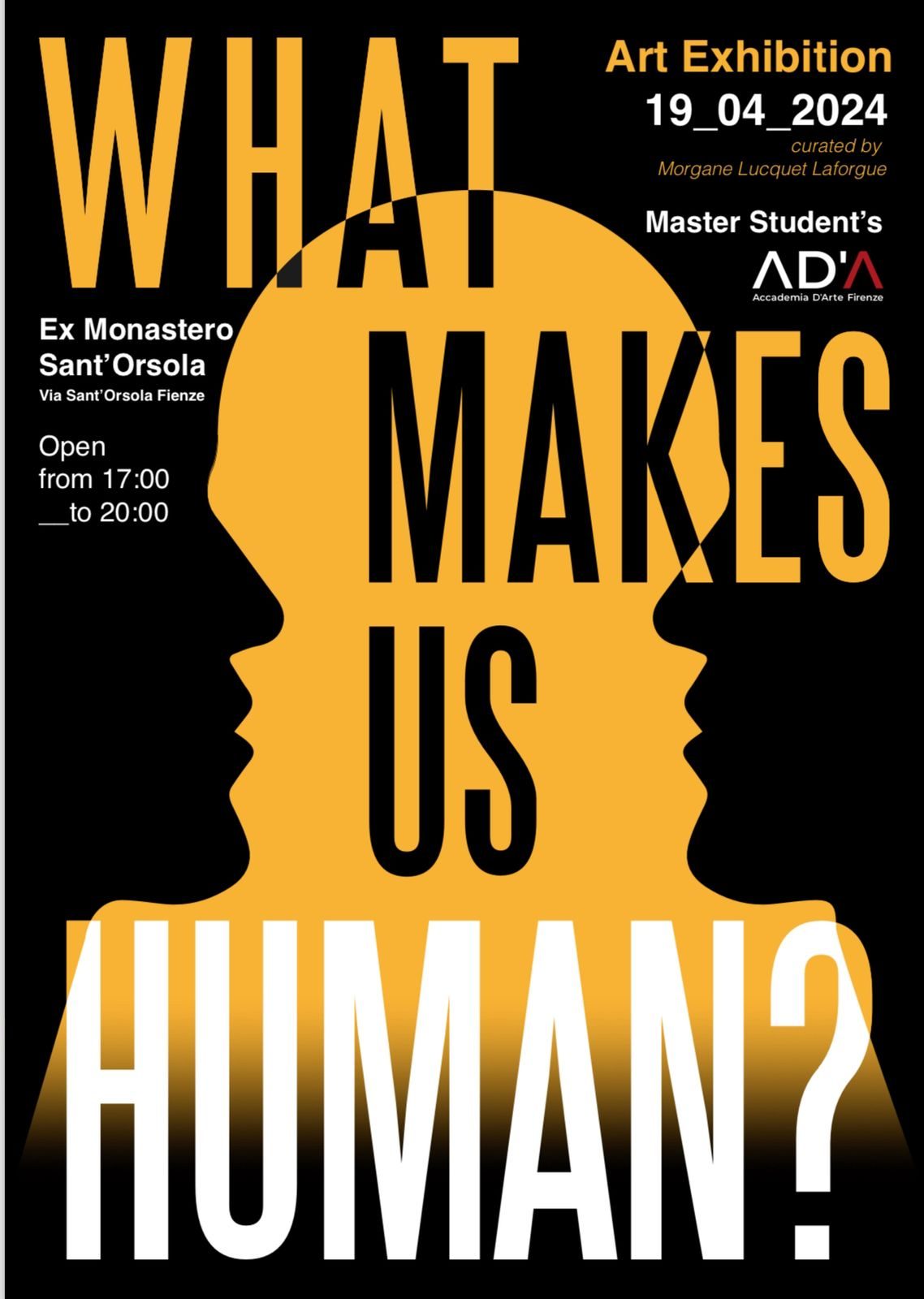Cartel de What makes us human?